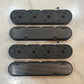 Black Finned Aluminum Valve Covers for GM / Chevy Gen III & Gen IV LS Engines