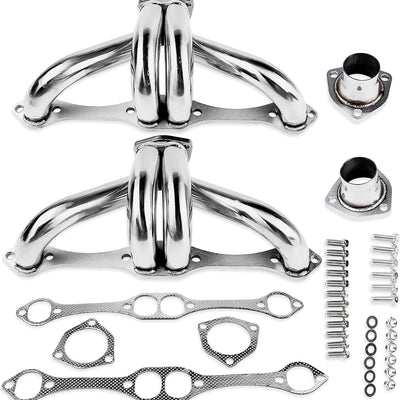 Stainless Steel Block Hugger Headers For Small Block Chevy SBC 305 327 350 400