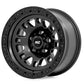 Rough Country 82 Series Wheel | One-Piece | Semi Gloss Black | 15x8 | 5x4.5 | -19mm