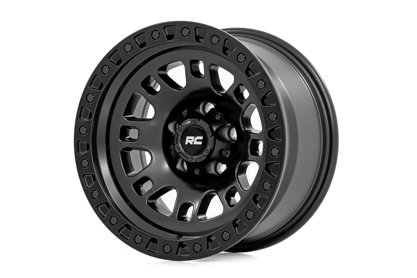 Rough Country 82 Series Wheel | One-Piece | Semi Gloss Black | 18x9 | 6x135 | 0mm