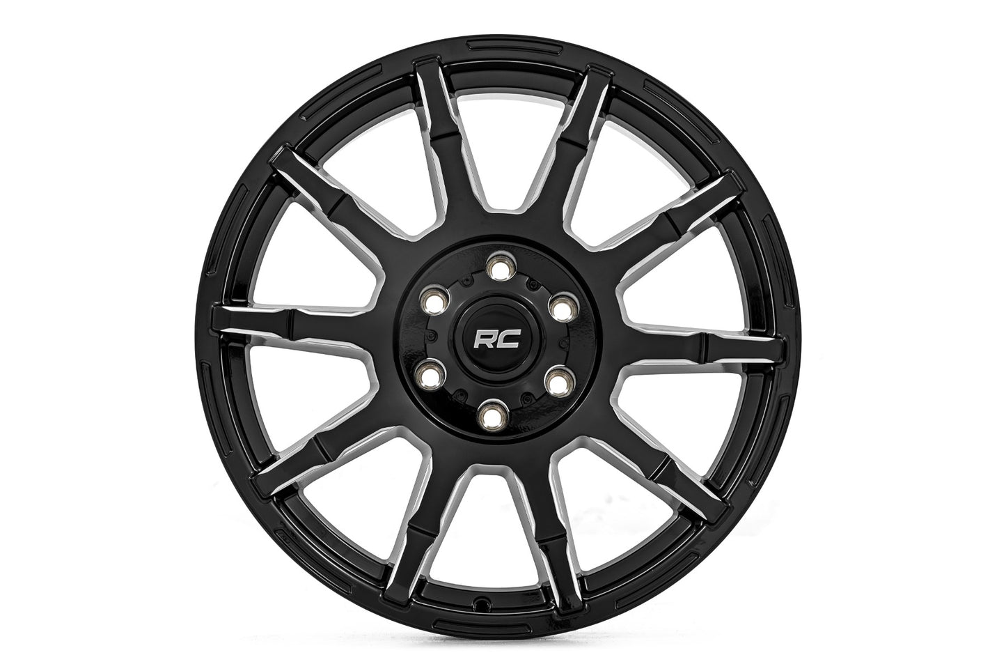 Rough Country 83 Series Wheel | One-Piece | Gloss Black | 17x9 | 6x135 | +0mm