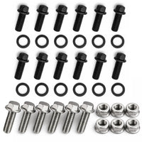 12pc SBC Header Bolts 3/8-16 x 1