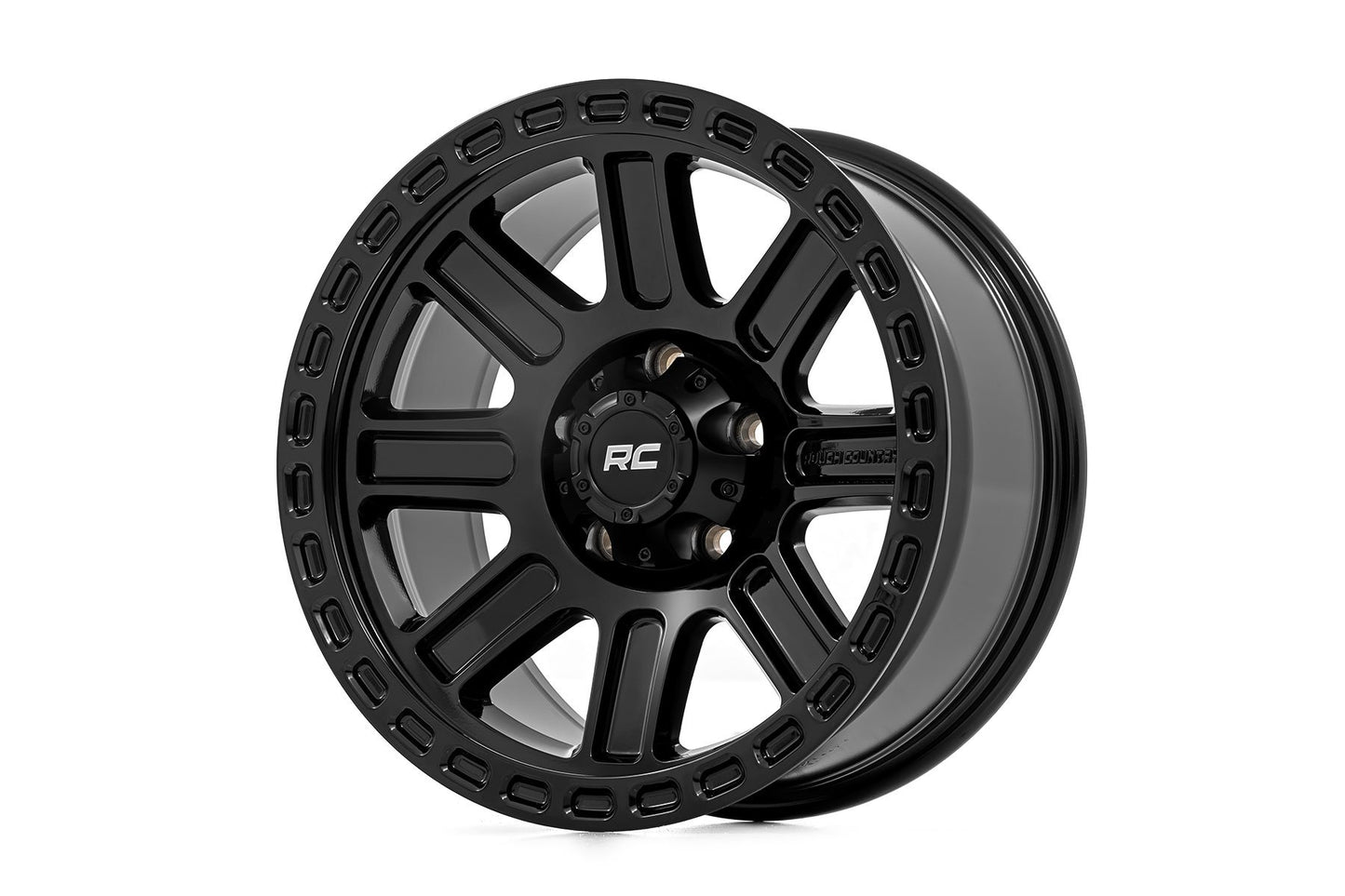 Rough Country 84 Series Wheel | Gloss Black | 17x8.5 | 5x5 | +0mm