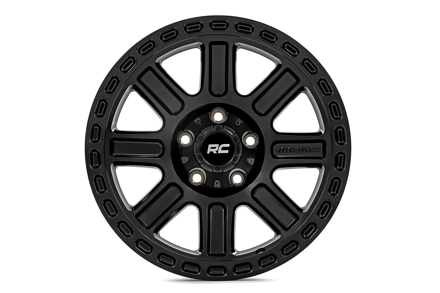 Rough Country 84 Series Wheel | Gloss Black | 17x8.5 | 5x5 | +0mm