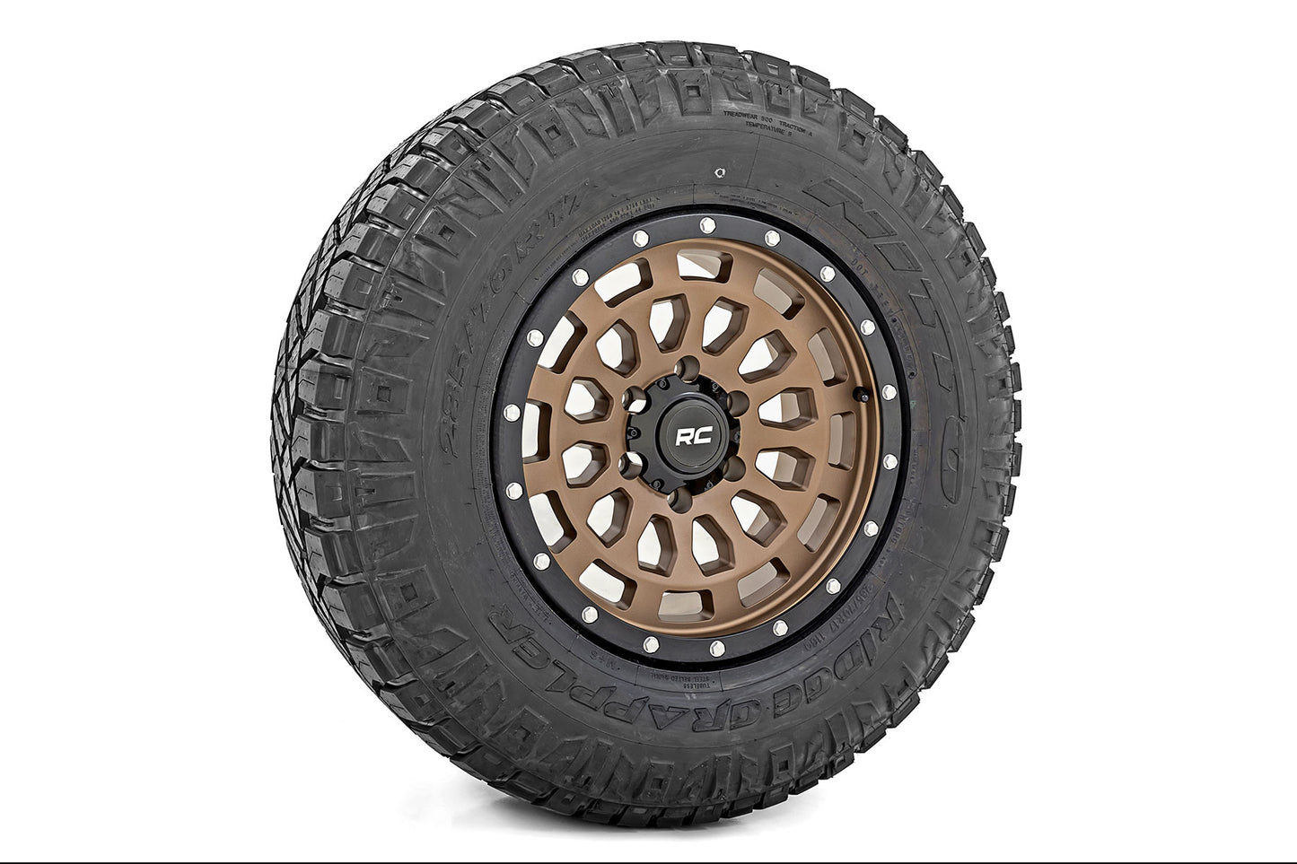 Rough Country 87 Series Wheel | Simulated Beadlock | Bronze/Black | 17x8.5 | 6x5.5 | +0mm