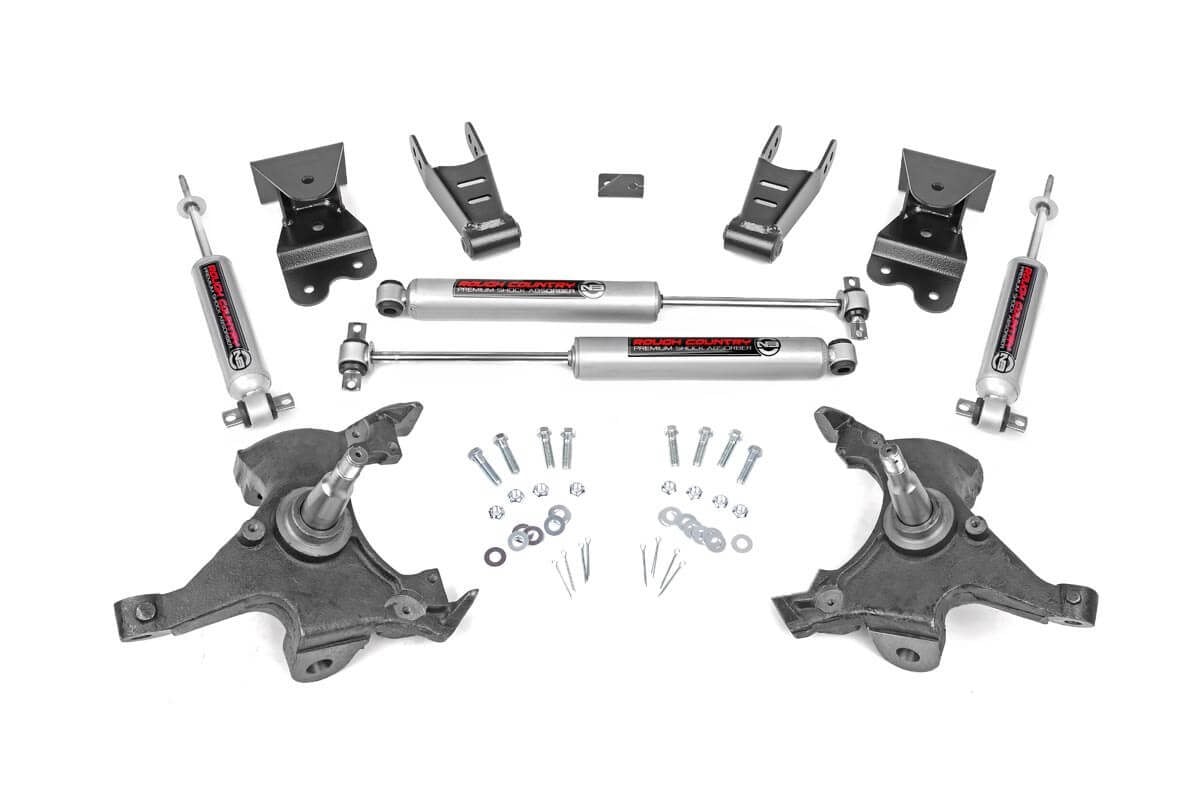 Lowering Kit | 2 Inch FR | 4 Inch RR | Chevy C1500/K1500 Truck 2WD (88-99)