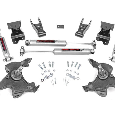 Lowering Kit | 2 Inch FR | 4 Inch RR | Chevy C1500/K1500 Truck 2WD (88-99)