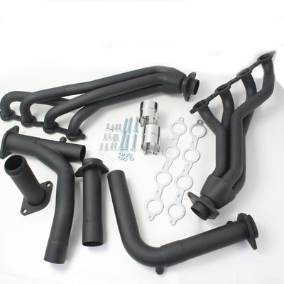 Title: Exhaust Header for 1999–2006 GM 4.8L/5.3L/6.0L – Black Coated