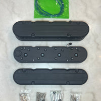 Smooth Black Valve Covers