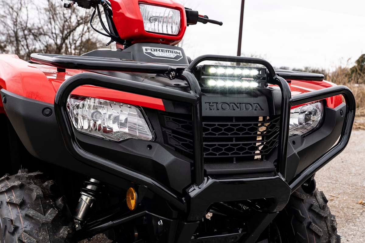 LED Light Kit | Bumper Mount | 6" Black Slimline Pair | Honda Foreman