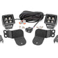 LED Light Kit | Cage Mount | 2" Black Pair | Amber DRL | Polaris General