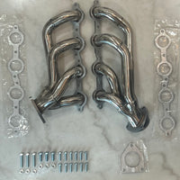 Exhaust Headers Polished 304 Stainless Steel for 2002-2013 Chevy GMC Silverado Sierra Tahoe Yukon Escalade  4.8L 5.3L 6.0L 6.2L V8 1 5/8 in. tube size