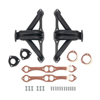 High Temperature Black Coated Exhaust Headers 2002–2013 Silverado Sierra Suburban Tahoe Yukon Escalade 4.8L 5.3L 6.0L 6.2L V8 LS Style Engines Right Side Beveled Flange