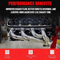 79-93 Mustang 5.0L Ceramic Shorty Headers | Direct Bolt-On