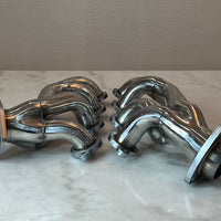 Exhaust Headers Polished 304 Stainless Steel for 2002-2013 Chevy GMC Silverado Sierra Tahoe Yukon Escalade  4.8L 5.3L 6.0L 6.2L V8 1 5/8 in. tube size