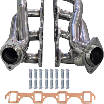 Stainless Shorty Headers – 1979–1993 Mustang 5.0L with Upgraded Copper Gaskets
