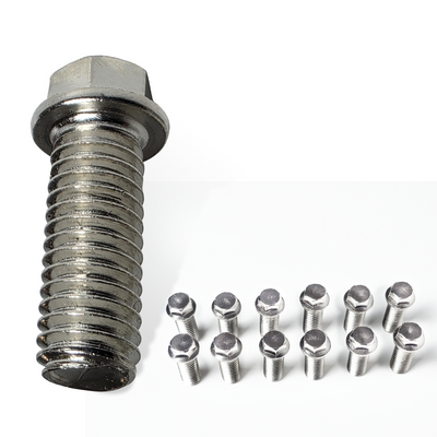 Chrome Header Bolts Set of 12 – 3/8-16 for Small & Big Block V8