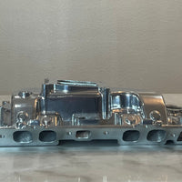 Polished Aluminum Intake Manifold for Big Block Chevy High Rise, Dual Plane