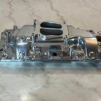 Polished Aluminum Intake Manifold for Big Block Chevy High Rise, Dual Plane