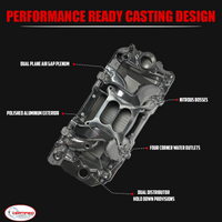 Polished Air Gap Intake Manifold – BBC Oval Port