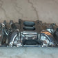 Polished Aluminum Intake Manifold For Big Block Chevy. Dual Plane Air Gap Design, Oval Port
