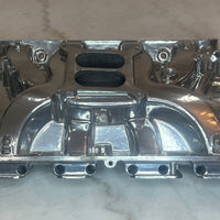 Polished Aluminum Intake Manifold For Ford FE Series  Dual Plane 1500-6500 RPM