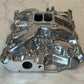 Polished Aluminum Intake Manifold For Ford FE Series  Dual Plane 1500-6500 RPM