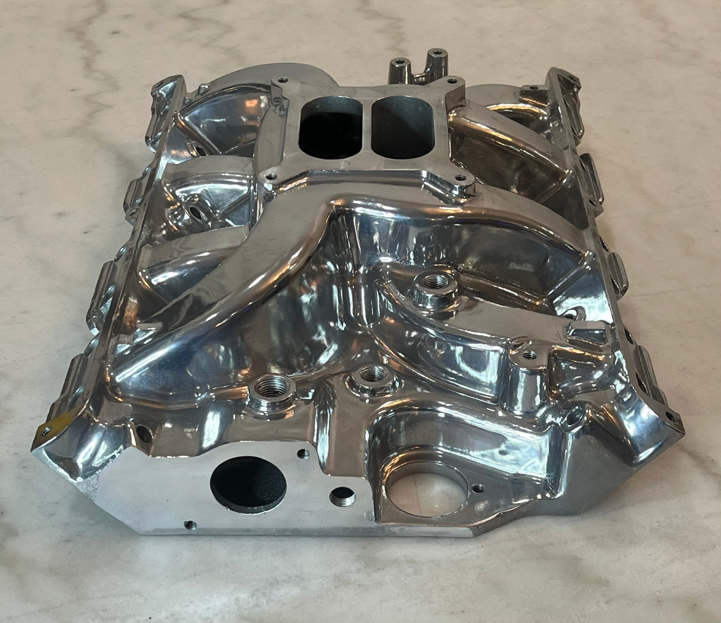 Polished Aluminum Intake Manifold For Ford FE Series  Dual Plane 1500-6500 RPM