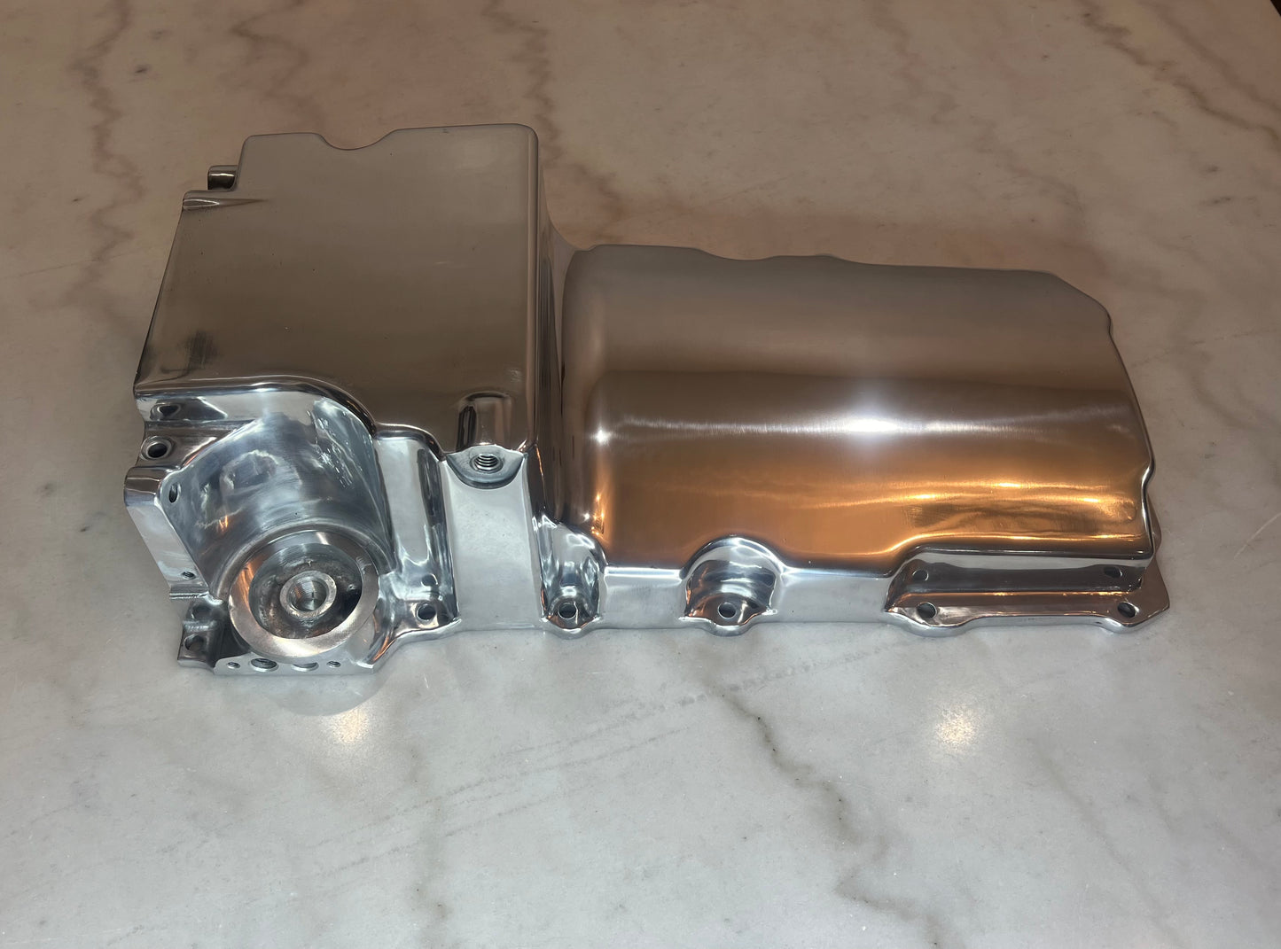 Low Profile LS Swap Oil Pan Kit, Polished Finish