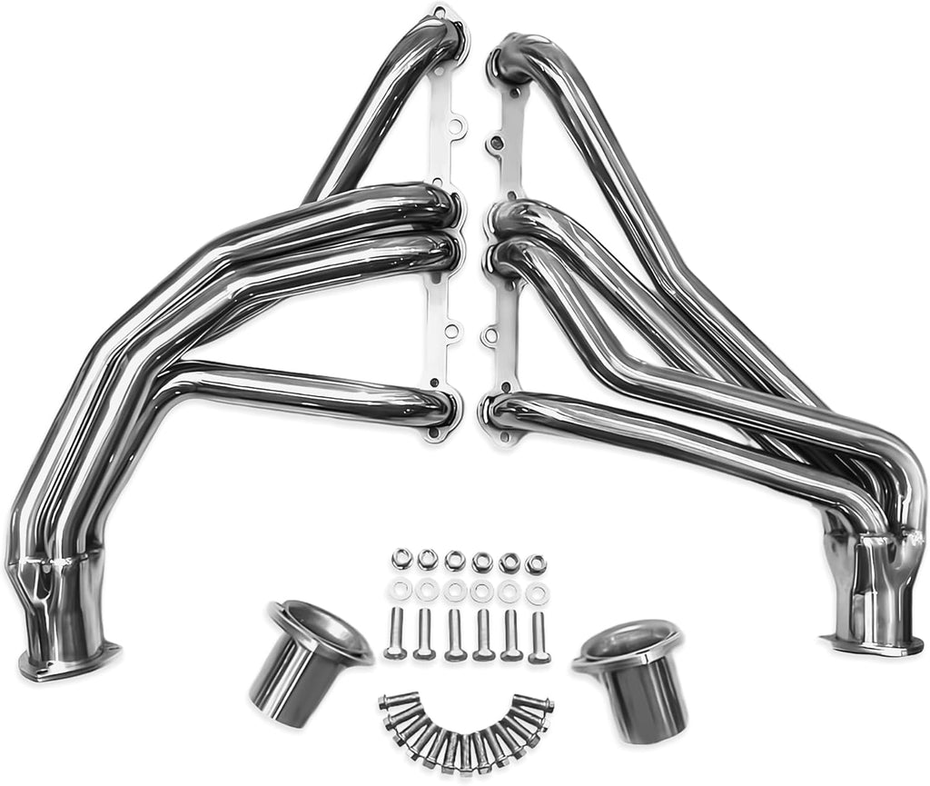 Polished Long Tube Headers – SBC – Certified Automotive Experts