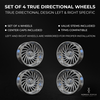 Nordic Forge Drakkar Forged Wheel 22x10 / 22x12 – 6061-T6 Polished Aluminum