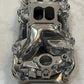 Polished Aluminum Intake Manifold For Big Block Chevy. Dual Plane Air Gap Design, Oval Port