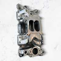 Polished Small Block Chevy Dual Plane Air Gap Aluminum Intake Manifold