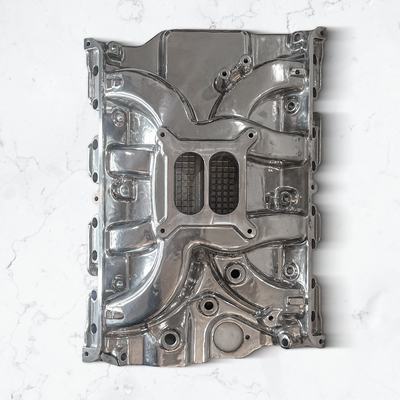 Polished Aluminum Intake Manifold For Ford FE Series  Dual Plane 1500-6500 RPM