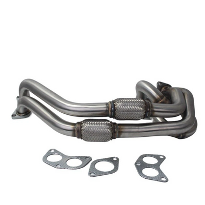 Polished Exhaust Headers for Subaru EJ Turbo WRX STI