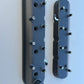 Black Cast Aluminum Tall Valve Covers with Integrated Coil Mounts - Compatible with GM LS Engines (LS1, LS2, LS3, LS6, 5.3L, 6.0L)