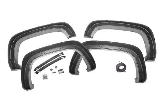 Fender Flares | Defender | GAN Silver Ice Metallic | Chevy Silverado 2500 HD/3500 HD (20-24)