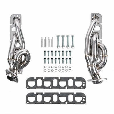 Satin Black Ceramic Shorty Headers Ram 1500 5.7L Hemi 09-18, Classic 19-24