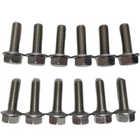 CAE LS Series Exhaust Header Manifold Bolt Kit, 12 Piece Stainless Steel for 4.8L, 5.3L, 5.7L, 6.0L, 6.2L Engines