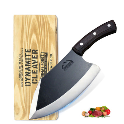 Animas Forge High Carbon Meat Cleaver with Wood Handle