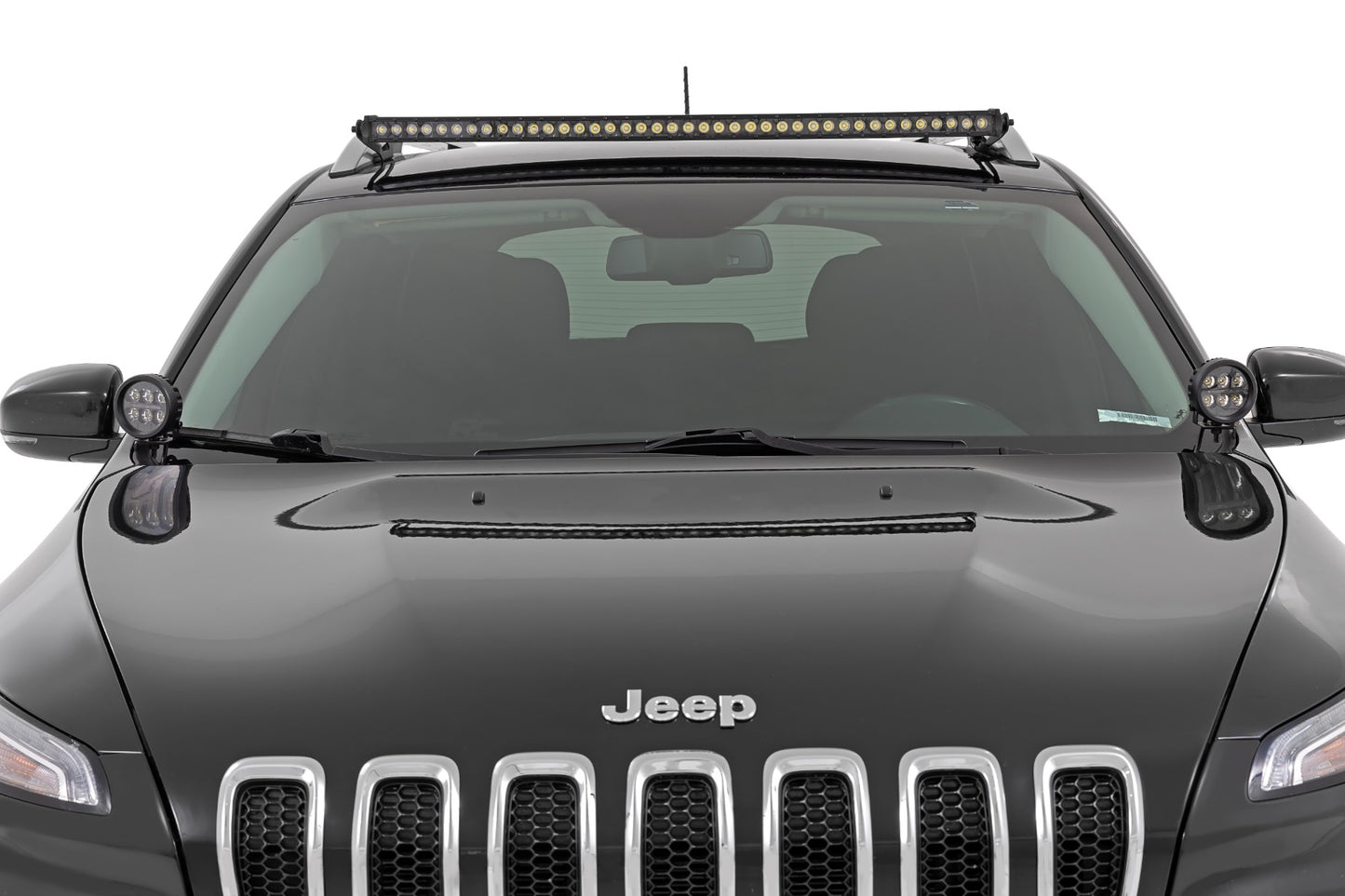 LED Light Kit | Roof Mount | 40" Black Single Row | Jeep Cherokee KL (14-23)