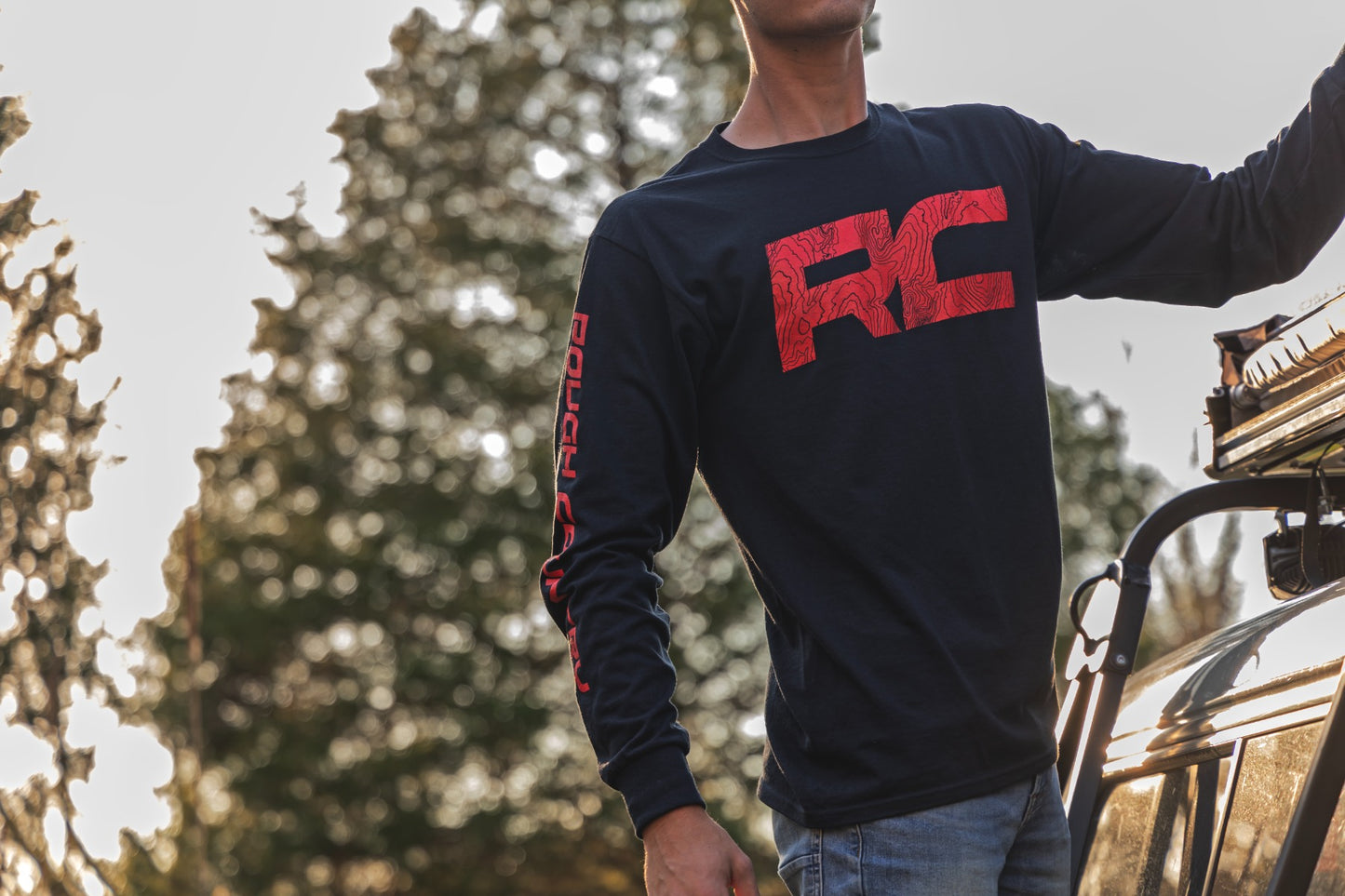 Rough Country Long Sleeve | RC Tread Sleeve | Black| SM