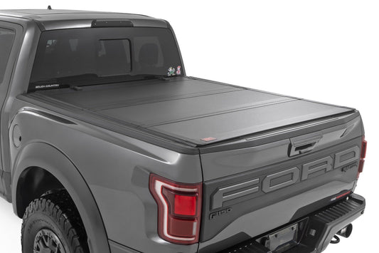 Hard Tri-Fold Flip Up Bed Cover | 5'7" Bed | Ford F-150 (21-24)/F-150 Lightning (22-24)