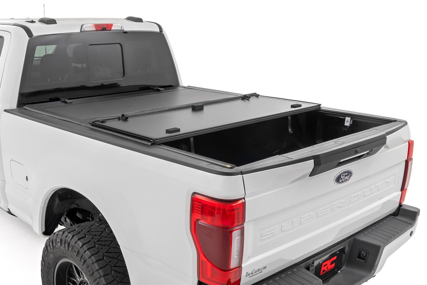 Hard Tri-Fold Flip Up Bed Cover | 6'10" Bed | Ford F-250/F-350 Super Duty (17-24)