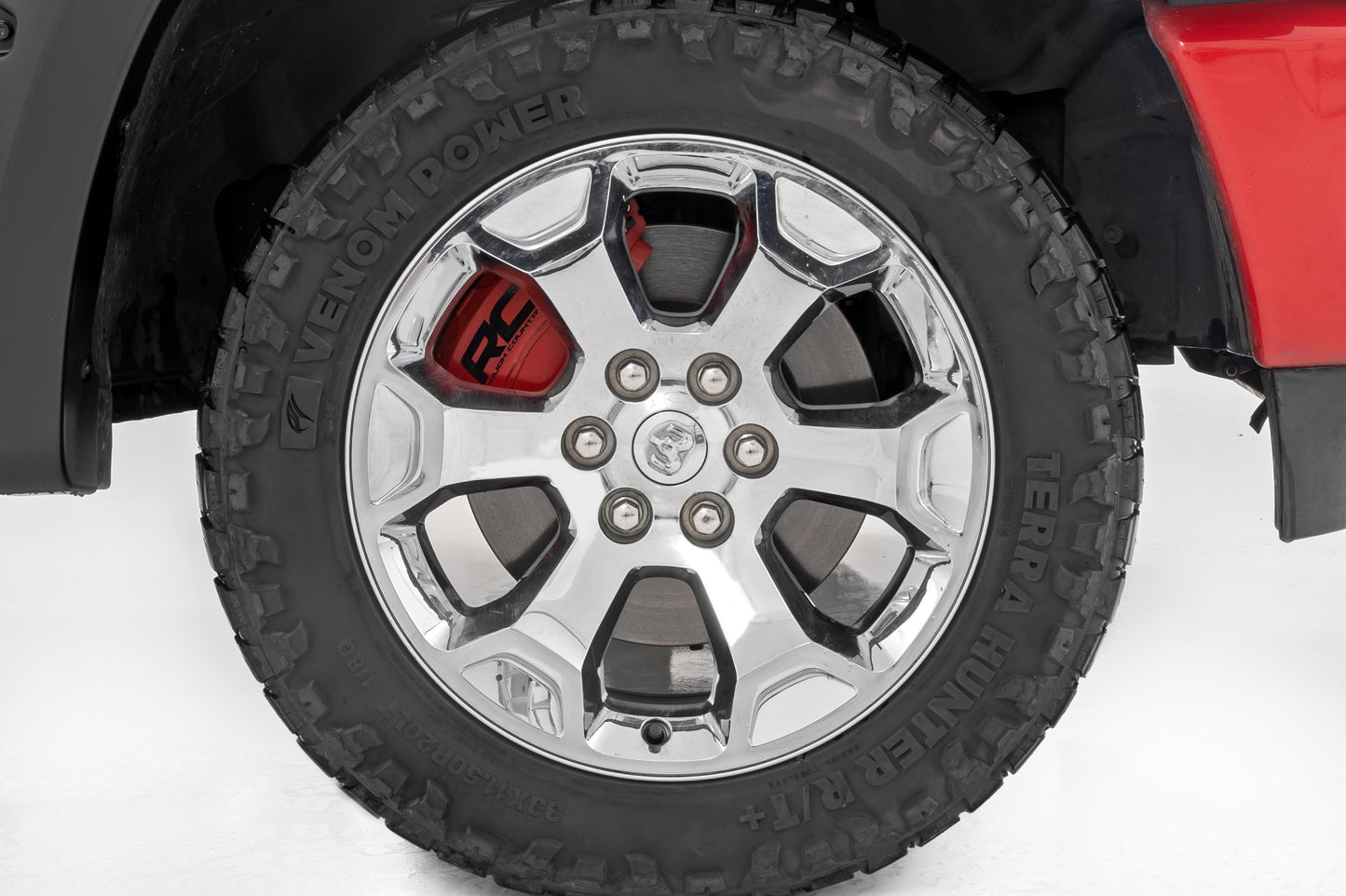 Caliper Covers | Front and Rear | Red | Ram 1500 2WD/4WD (19-24)