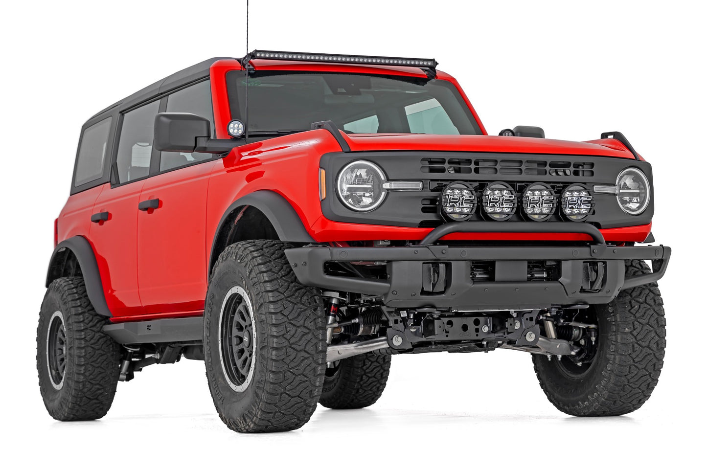 Light Bar Mount | 6.5 Inch Round LED (Quad) | OE Modular Steel | Ford Bronco (21-24)