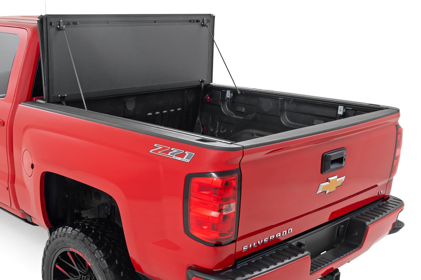 Hard Tri-Fold Flip Up Bed Cover | 5'9" Bed | Chevy/GMC 1500/2500HD/3500HD (14-19)