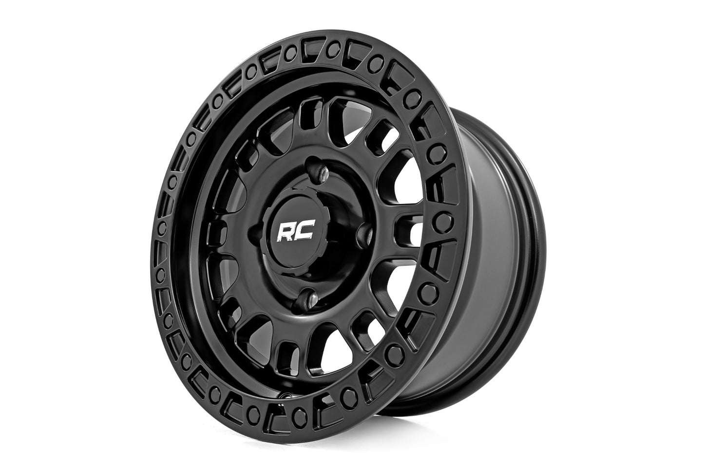 Rough Country 82 Series Wheel | One-Piece | Semi Gloss Black | 14x7 | 4x137 | +10mm