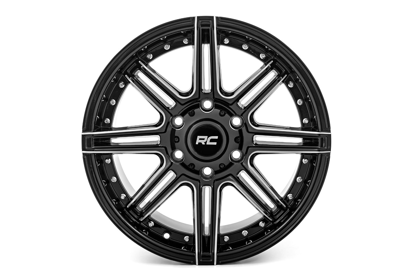 Rough Country 88 Series Wheel | One-Piece | Gloss Black | 20x10 | 6x5.5 | -25mm