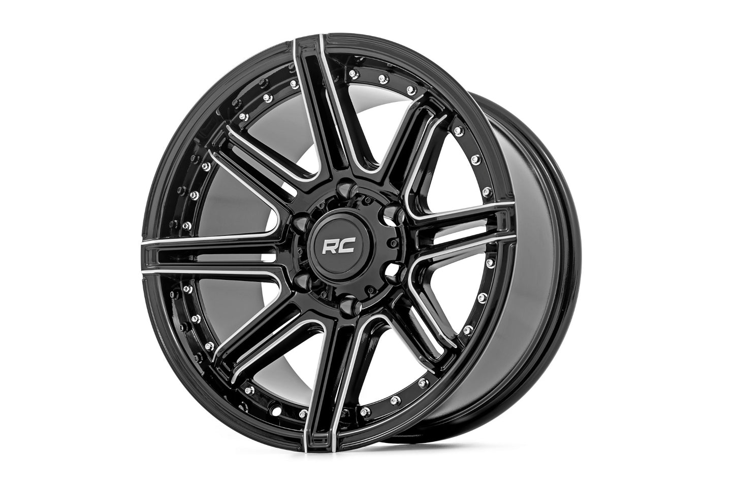 Rough Country 88 Series Wheel | One-Piece | Gloss Black | 17x9 | 6x5.5 | -12mm